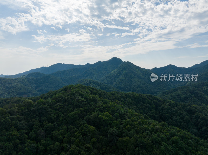 航拍西湖名胜风景区西湖群山