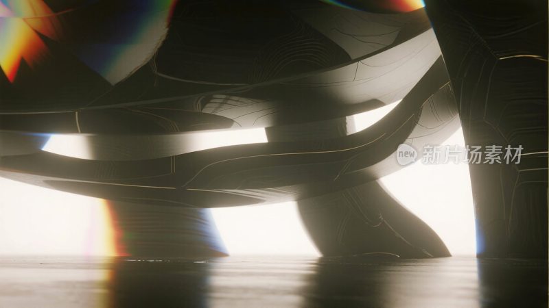 抽象光影艺术结构