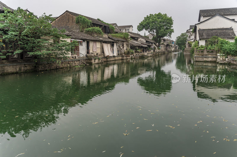 绍兴仓桥直街江南水乡风景