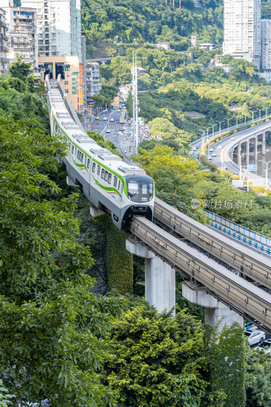 重庆城市地铁风景