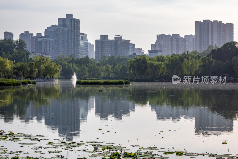 陕西西安兴庆宫公园景点景观