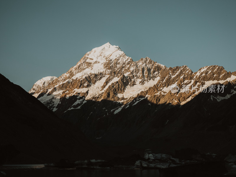 新西兰南阿尔卑斯库克雪山HookerValley步道