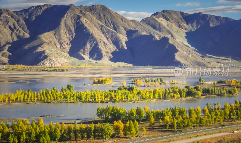 西藏山河秋天自然风景