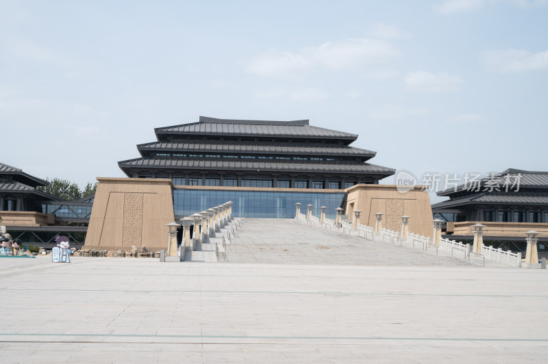 陕西历史博物馆秦汉馆展馆秦汉风格建筑外观