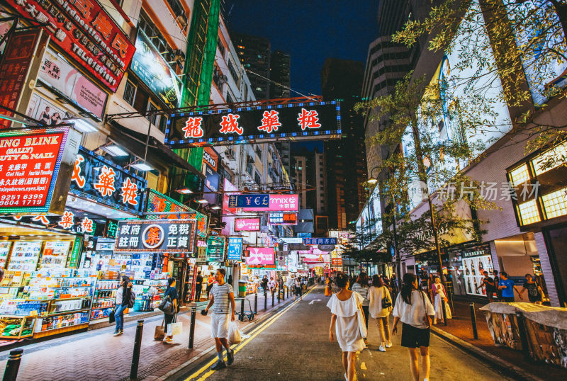 香港城市夜景风光