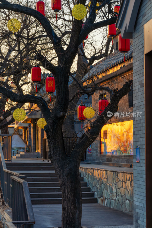 北京胡同年味石景山模式口历史文化街区