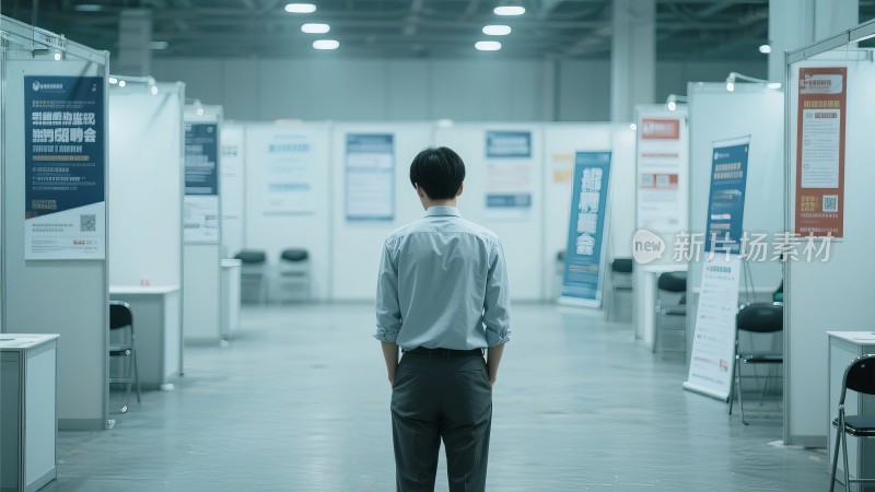 校园招聘会，毕业季学生职场入职就业求职