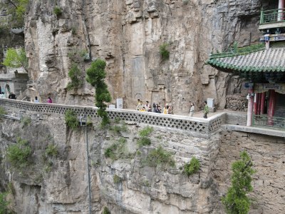 航拍山西阳泉娘子关和藏山