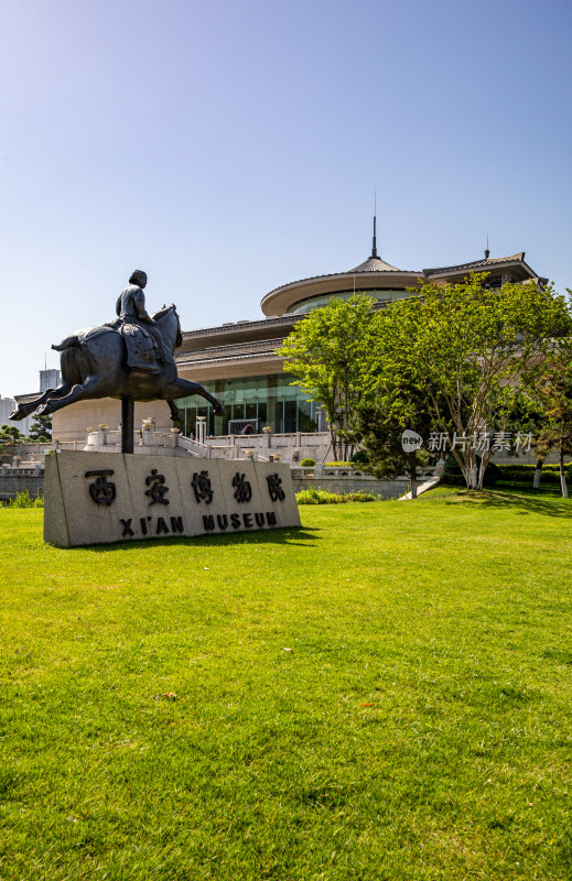 陕西西安小雁塔遗址公园西安博物馆景点景观