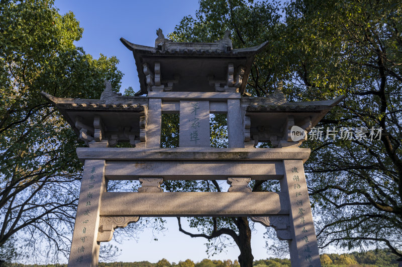 杭州西湖茅家埠江南水乡风景