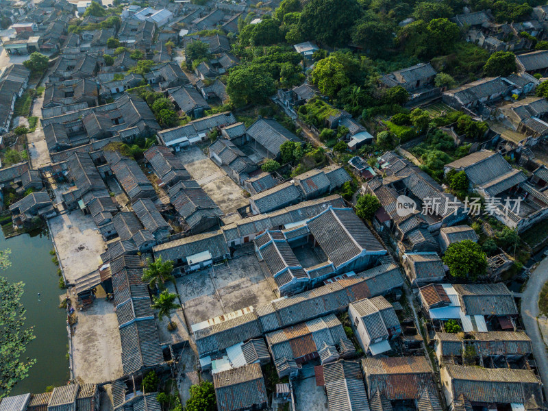 古村落航拍 潮汕民居 潮汕建筑 潮汕村落