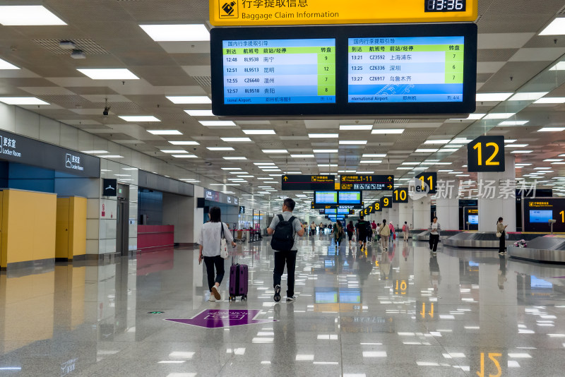 机场中专大厅郑州新郑国际机场民航飞机旅行