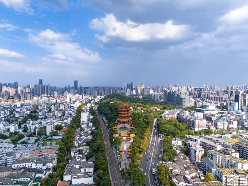 湖北武汉城市风光地标建筑航拍