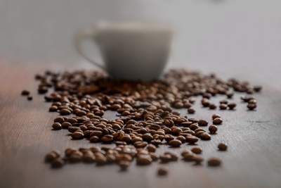 黑咖啡咖啡粉咖啡杯  喝咖啡