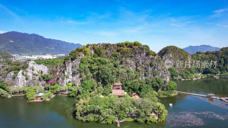 广东肇庆七星山5A景区星湖航拍