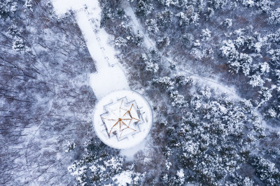 古建筑雪景