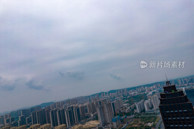 湖北荆门城市风光航拍摄影图