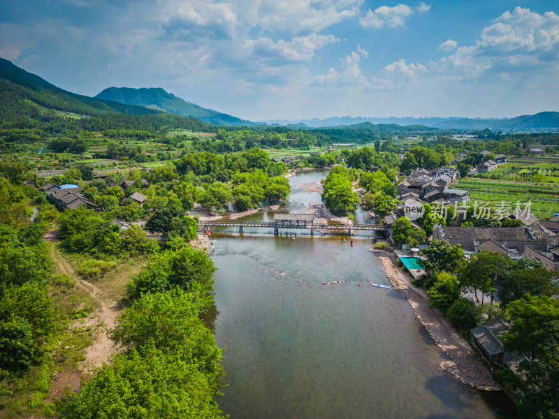 桂林自然风光4A景区东漓古村