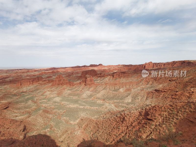 祖国西北自然景观七彩丹霞大峡谷