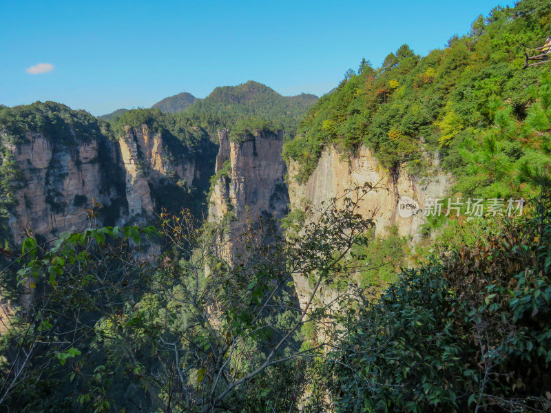 中国湖南张家界国家森林公园旅游风光