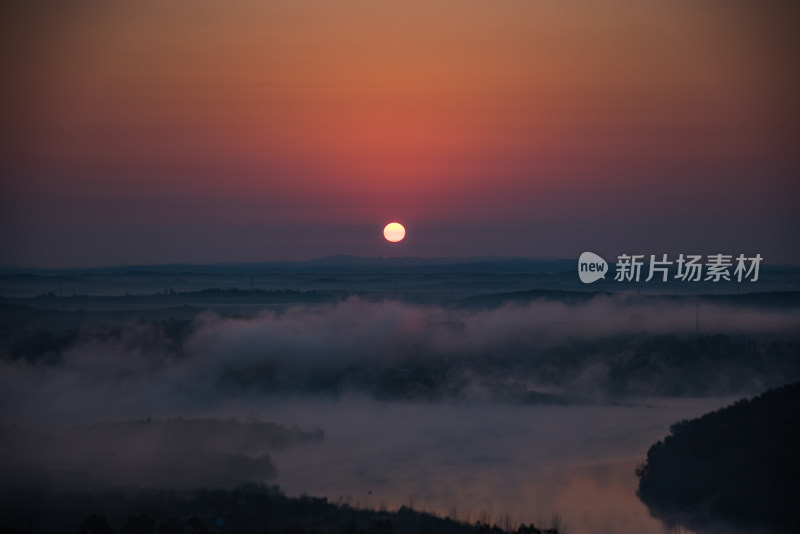 日出山水自然风景