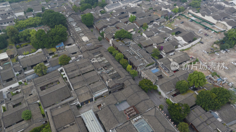 福建省福州市三坊七巷风光航拍