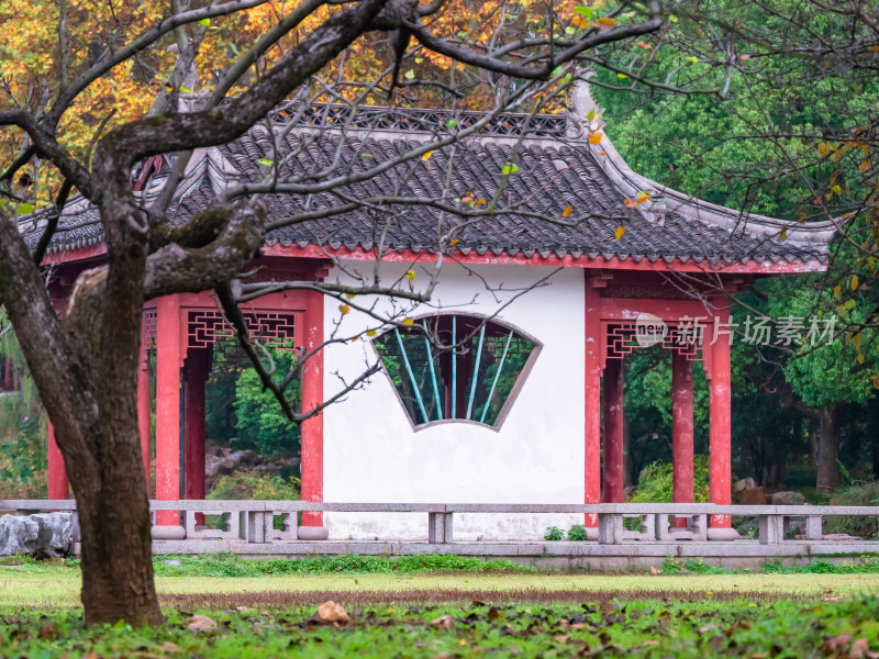 南京钟山风景名胜区明孝陵中的建筑风景