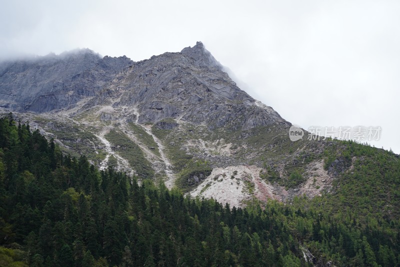 四川阿坝藏族羌族自治州四姑娘雪山风貌