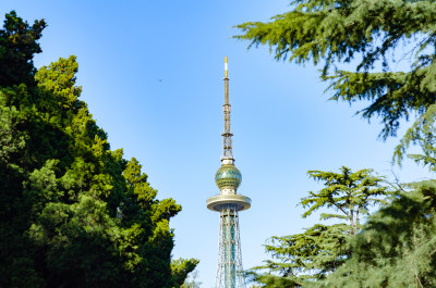 青岛中山公园的电视观光塔