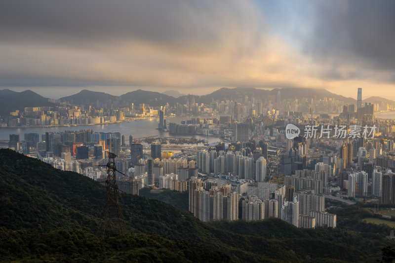 香港维多利亚港CBD中环