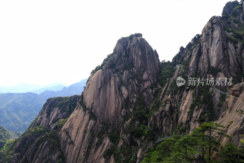 春天黄山自然风光