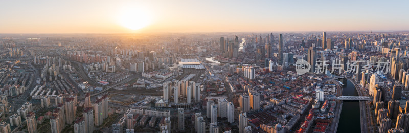 天津城市风光全景