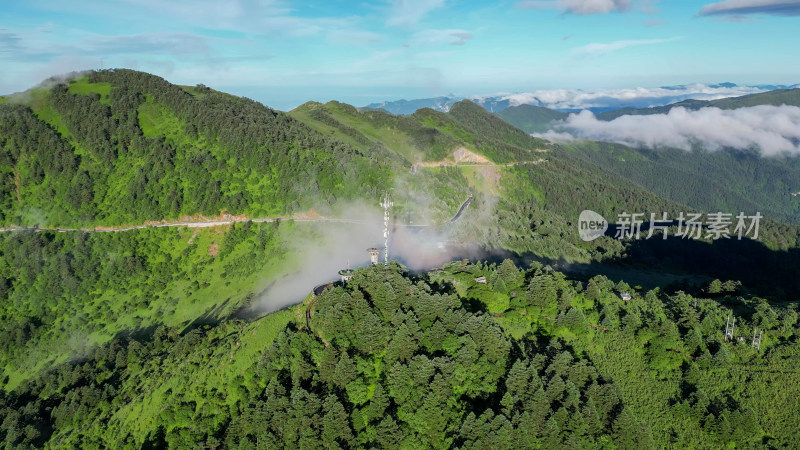 航拍湖北神农顶景区