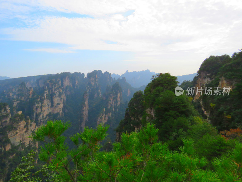 湖南张家界武陵源国家森林公园旅游风光