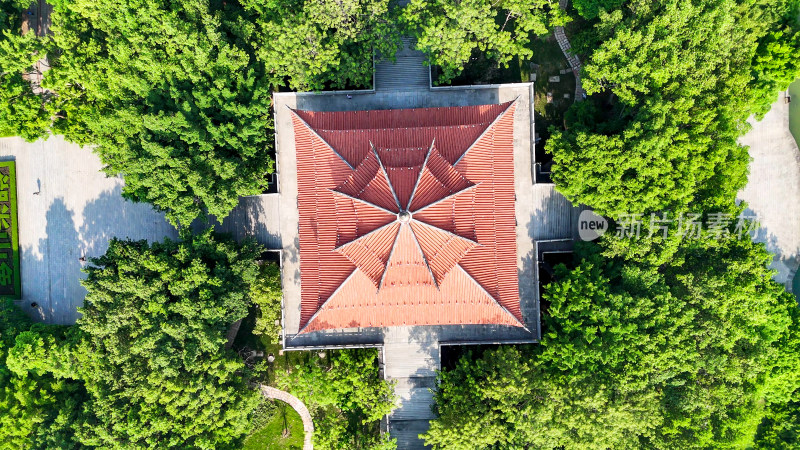 泉州城市风光地标建筑交通航拍图