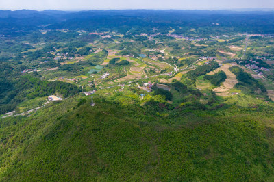 丘陵地貌山川丘陵航拍摄影图