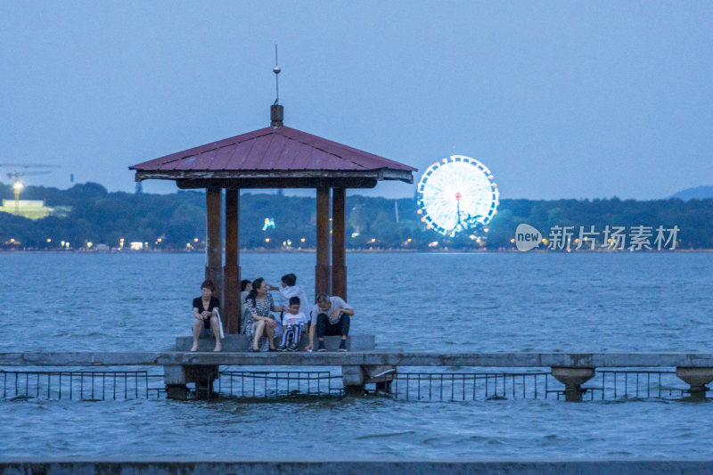 武汉东湖风景区听涛泳场景点