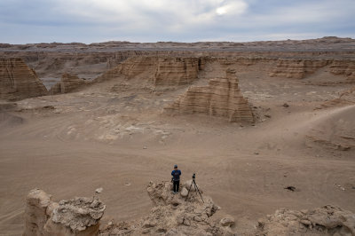 新疆哈密大海道火星地貌雅丹高空航拍