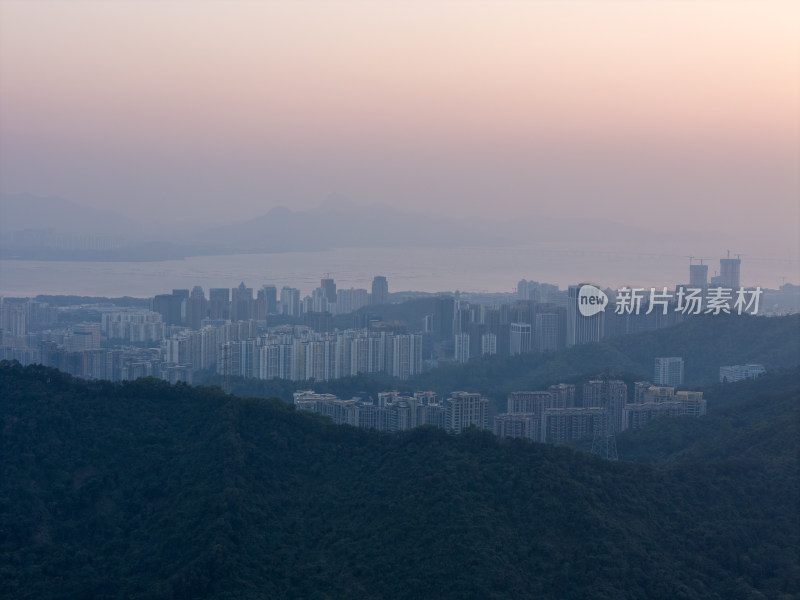 梅林后山深圳罗湖福田景色