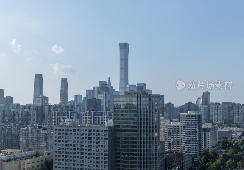 北京城市高楼大厦林立的壮观景象