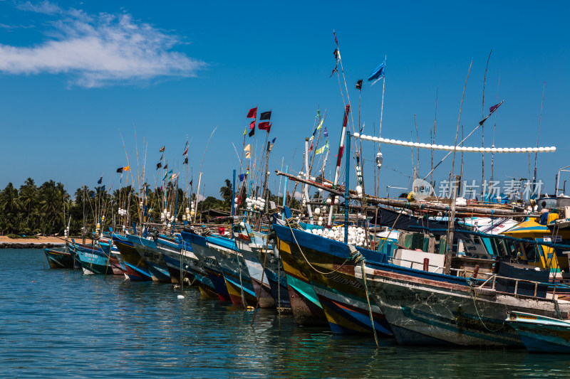 斯里兰卡坦加勒渔村