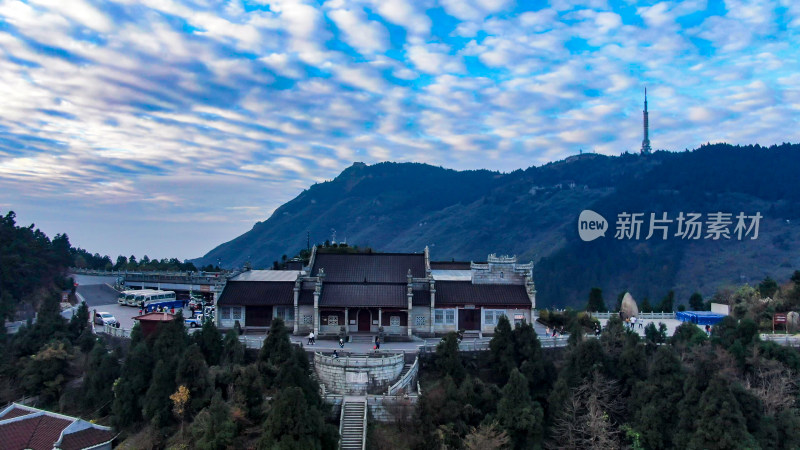 湖南南岳衡山5A景区航拍图