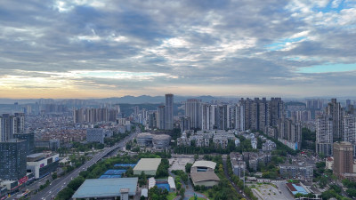 四川泸州城市建设泸州大景航拍