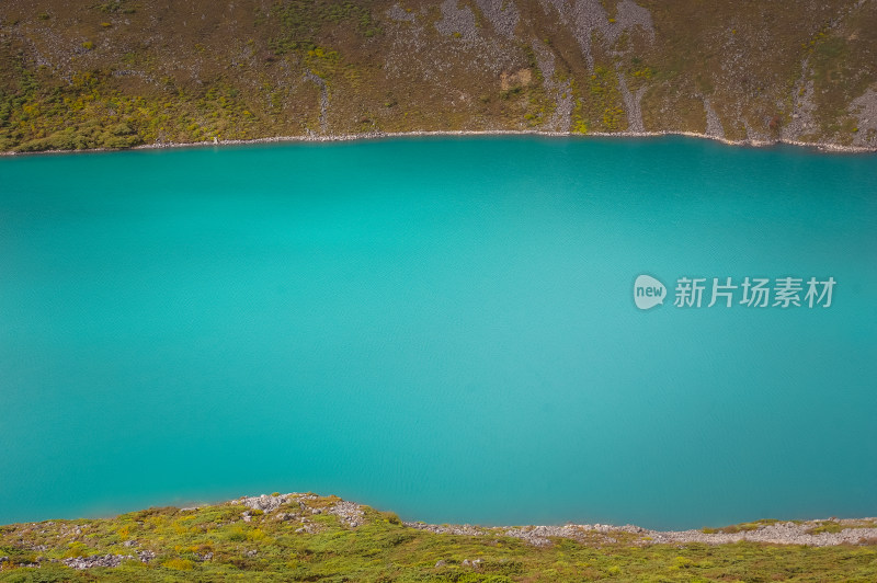 西藏山南白玛林措山水自然风景