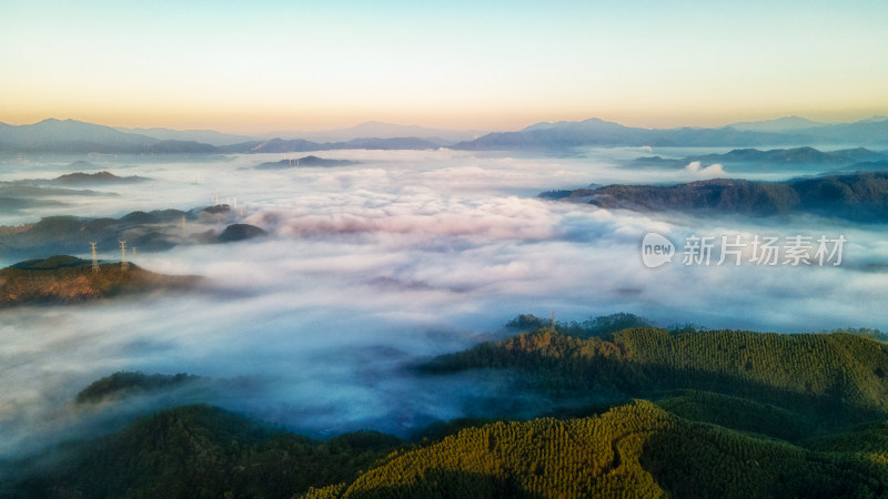 云海 全景 俯拍 航拍