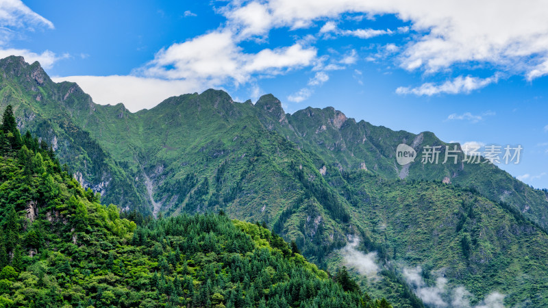 四川阿坝理县毕棚沟景区风景综合