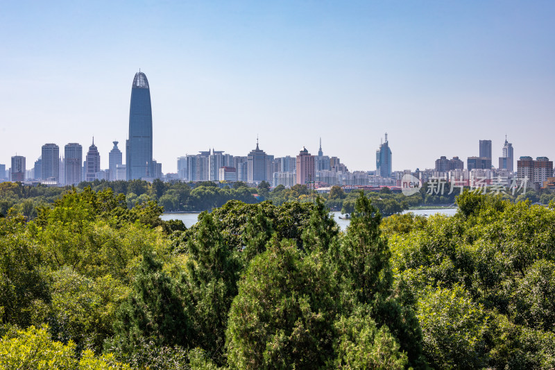 济南大明湖超然楼城市建筑景观