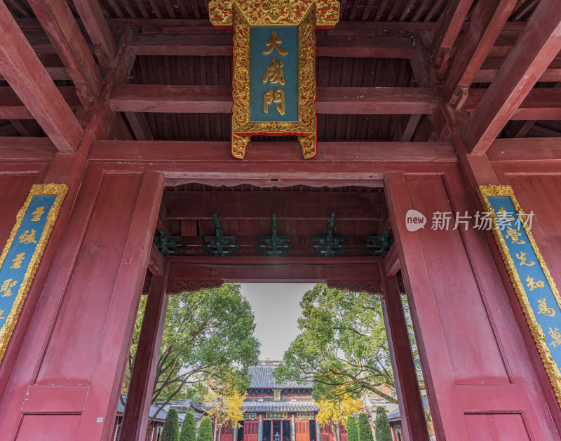 杭州上城区孔庙古园林风景