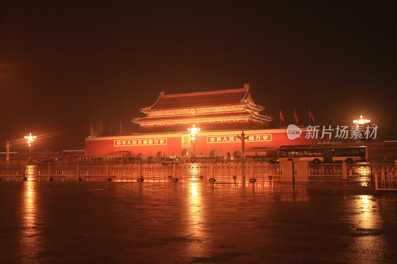 北京天安门广场夜景