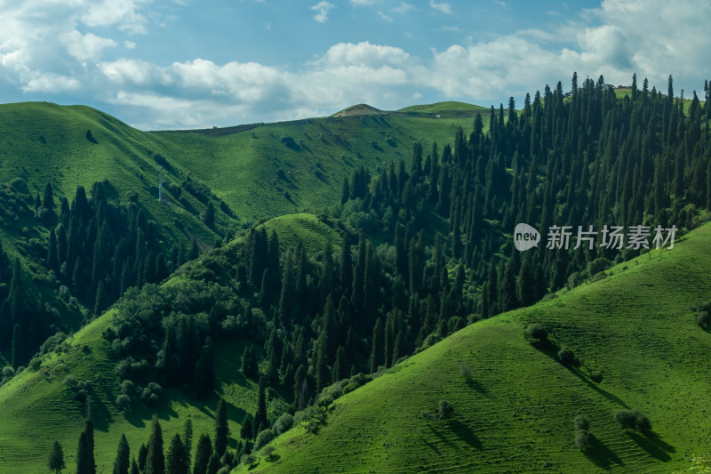 新疆伊犁，那拉提草原风光